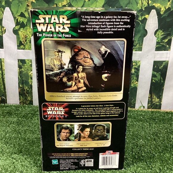 Star Wars 12" Inch Princess Leia with Chain Power of the Force 1999 NIB - Picture 6 of 8
